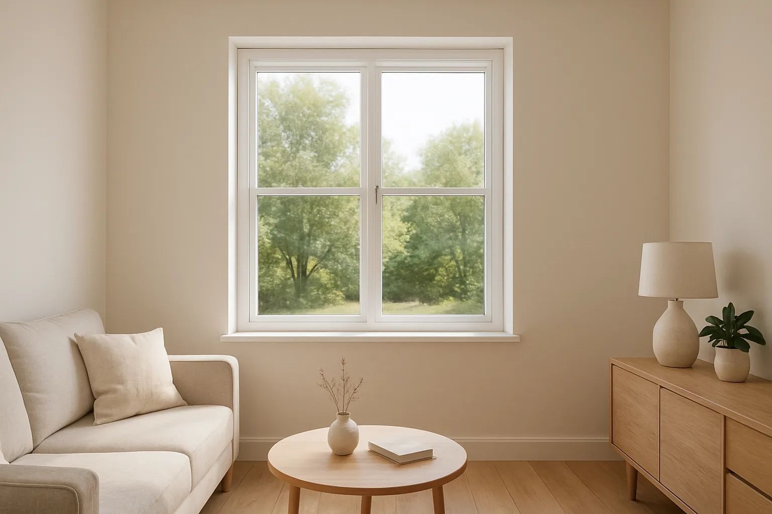 Before: plain window – Hangways Curtains