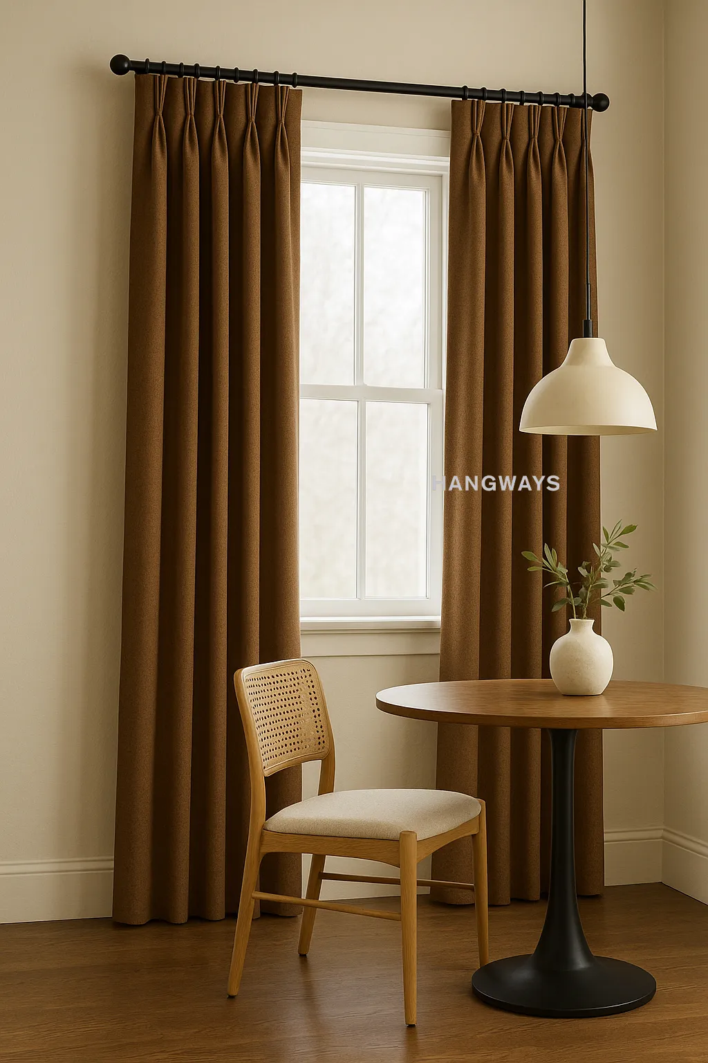 Tailored pleat header