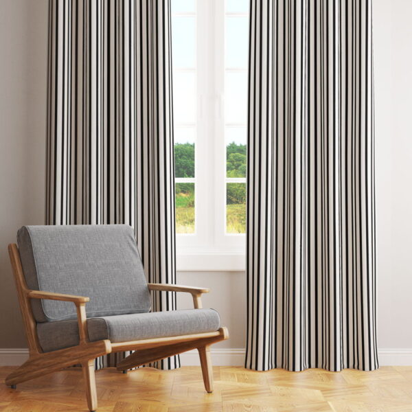Digital print Curtain, Stripe Curtain.