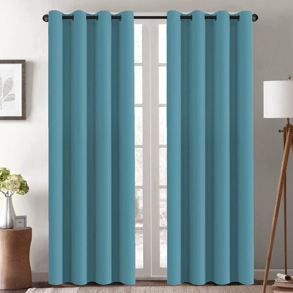 Storm Blue Hangways Curtain